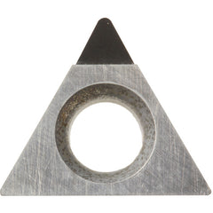 TPMH 222 KPD001, 1/32″ Corner Radius, 1/8″ Thick, 1/4″ Inscribed Circle, 60 Degree Triangle, Turning Indexable Insert