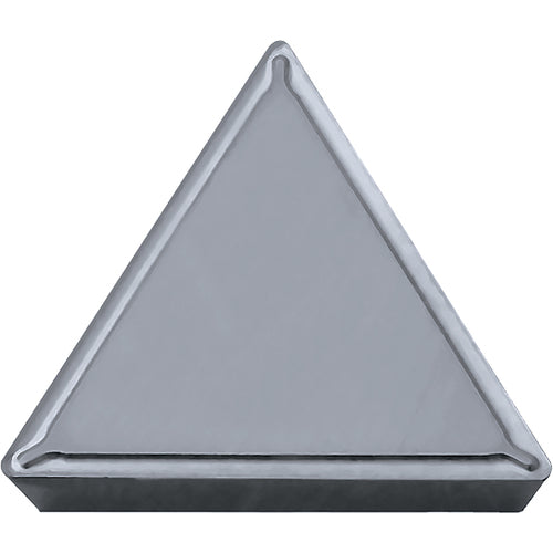 TPMR 321 DP TN60, 1/64″ Corner Radius, 1/8″ Thick, 3/8″ Inscribed Circle, TiCN/NbC, Triangle, Turning Indexable Insert - Exact Industrial Supply