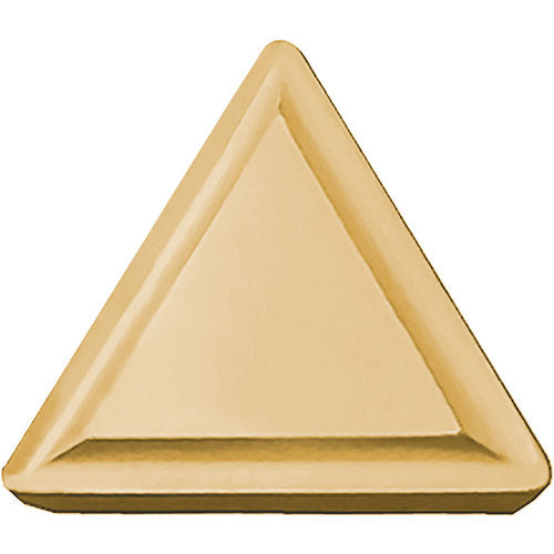 TPMR 221 G PV730, 1/64″ Corner Radius, 1/8″ Thick, 1/4″ Inscribed Circle, TiAlN/TiN, 60 Degree Triangle, Turning Indexable Insert