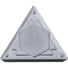 TPMR 321 HQ TN60, 1/64″ Corner Radius, 1/8″ Thick, 3/8″ Inscribed Circle, TiCN/NbC, Triangle, Turning Indexable Insert - Exact Industrial Supply