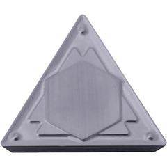 TPMR 321 HQ PV7025, 1/64″ Corner Radius, 1/8″ Thick, 3/8″ Inscribed Circle, TiCN (MEGACOAT), Triangle, Turning Indexable Insert - Exact Industrial Supply