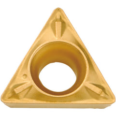 TPMX 2205 WP CA025P, 0.008″ Corner Radius, 1/8″ Thick, 1/4″ Inscribed Circle, TiCl2O3/TiN, 60 Degree Triangle, Turning Indexable Insert