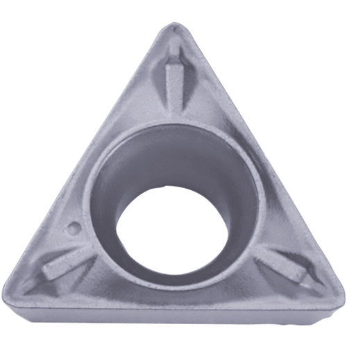 TPMX 222 WP PR1725, 1/32″ Corner Radius, 1/8″ Thick, 1/4″ Inscribed Circle, MEGACOAT NANO PLUS, 60 Degree Triangle, Turning Indexable Insert