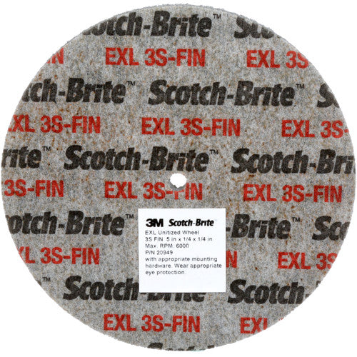 Scotch-Brite EXL Unitized Wheel XL-UW 3S Fine 2″ × 1/4″ × 3/16″