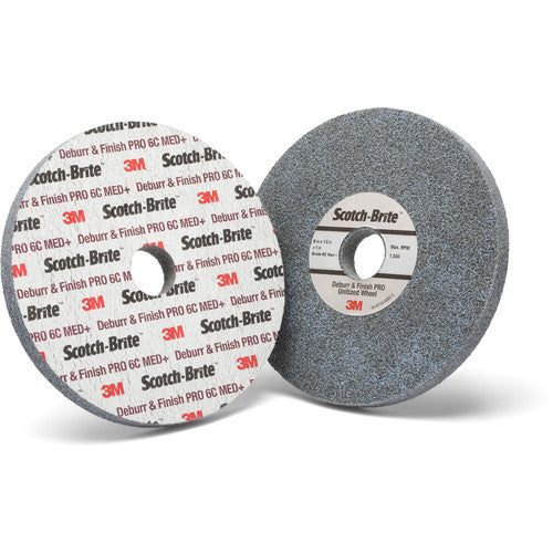 ‎Scotch-Brite Deburr and Finish PRO Unitized Wheel DP-UW 8C Coarse+ 12″ × 1/2″ × 1-1/4″