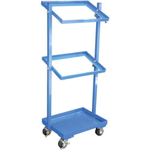 Multi-Tier Cart 3 Shelf 300 lb Capacity - Exact Industrial Supply