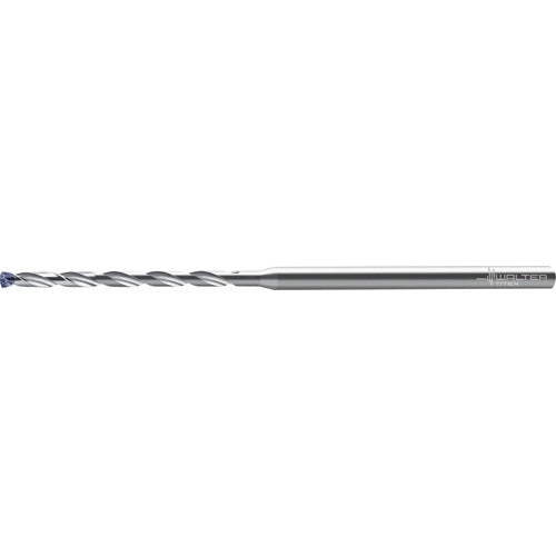 ‎2.5 mm Dia. × 3 mm Shank × 39 mm Flute Length × 77 mm OAL, 140°, 2xD Flute, Coolant Thru, DIN 6535 HA, Round Solid Carbide Drill A6589AMP-2.5 - Exact Industrial Supply