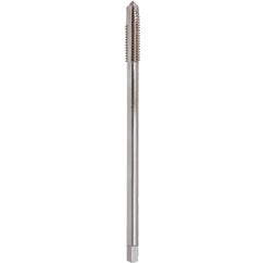 2041M M10x1.5 × 6″ OAL 3 Flute D6 Spiral Pointed Plug Tap - Small Shank - USA Tool & Supply