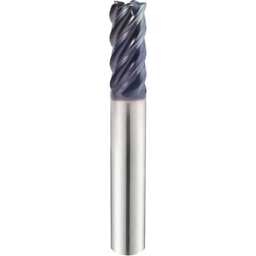 1 1/4″ × 1 1/4″ × 2 5/8″ × 5 1/2″ 5 Flute 0.2500″ C/R Carbide End Mill-Plain Shank - Y-Coating