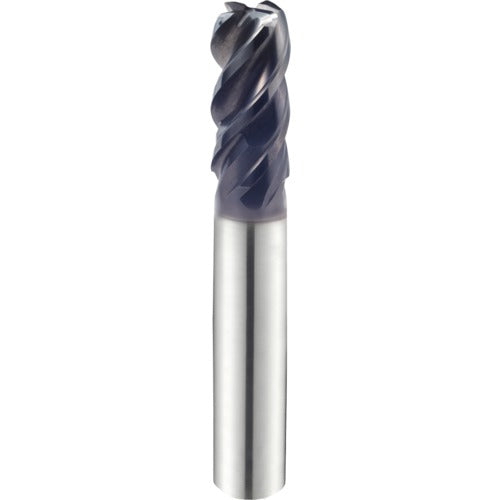 3/8″ × 3/8″ × 1/2″ × 2 1/2″ 4 Flute 0.0600'' C/R Carbide End Mill-Plain Shank - Y-Coating