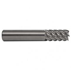 5.5mm TuffCut SS 6 Fl High Helix TiN Coated Non-Center Cutting End Mill - USA Tool & Supply