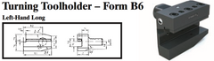 VDI Turning Toolholder - Form B6 (Left-Hand Long) - Part #: CNC86 26.5032 - USA Tool & Supply