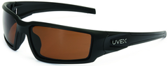 Hypershock Matte Black Frame - Espresso Polarized Lens Safety Glasses - USA Tool & Supply
