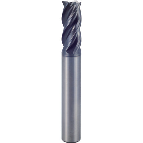25 × 25 × 38 × 104 mm 4 Flute 2mm C/R Carbide End Mill-Plain Shank - Y-Coating - Exact Industrial Supply
