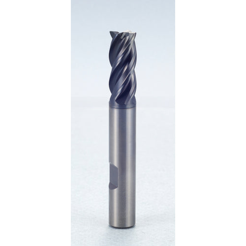 1″ × 1″ × 1″ × 4″ 4 Flute Chamfer Carbide End Mill-Flat Shank - Y-Coating - Exact Industrial Supply