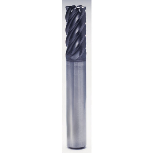 1″ × 1″ × 3 1/4″ × 6″ 6 Flute 0.0150″ C/R Carbide End Mill-Plain Shank - Y-Coating