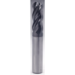 13/32″ × 7/16″ × 15/16″ × 2 3/4″ 4 Flute Square End Carbide End Mill-Plain Shank - Y-Coating - Exact Industrial Supply