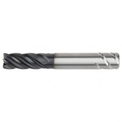 5/8x5/8x1-1/4x2-1/4x4 .030R 5FL Carbide End Mill-Weldon Shank-AlTiN - USA Tool & Supply