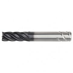 5/8x5/8x1-1/4x3-1/2 .030R 5FL Carbide End Mill-Round Shank-AlTiN - USA Tool & Supply