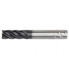 1/2x1/2x1-1/4x3 .030R 5FL Carbide End Mill-Weldon Shank-AlTiN - USA Tool & Supply