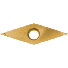 VBGT 2202 F PV720, 0.004″ Corner Radius, 1/8″ Thick, 1/4″ Inscribed Circle, TiCN (MEGACOAT NANO), 35 Degree Diamond, Turning Indexable Insert