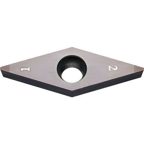 VBGW 331 MES KBN05M, 1/64″ Corner Radius, 3/16″ Thick, 3/8″ Inscribed Circle, MEGACOAT, Diamond, Turning Indexable Insert - Exact Industrial Supply