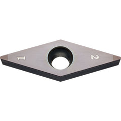 VBGW 331 MES KBN05M, 1/64″ Corner Radius, 3/16″ Thick, 3/8″ Inscribed Circle, MEGACOAT, Diamond, Turning Indexable Insert - Exact Industrial Supply
