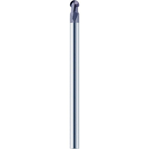 1/2″ Dia. × 1/2″ Shank × 0.646″ DOC × 6 OAL, Carbide nACo, 2 Flute, Ballnose End Mill - Exact Industrial Supply