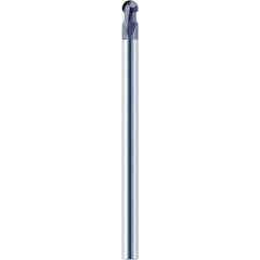 1/2″ Dia. × 1/2″ Shank × 0.646″ DOC × 6 OAL, Carbide nACo, 2 Flute, Ballnose End Mill - Exact Industrial Supply