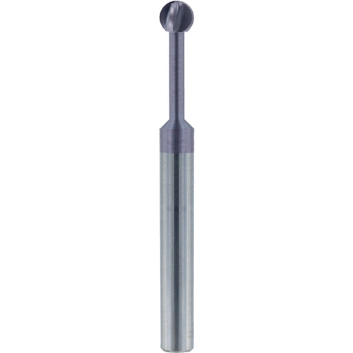 3/8″ Dia. × 3/8″ Shank × 1.349″ DOC × 3 OAL, Carbide nACo, 4 Flute, Ballnose End Mill - Exact Industrial Supply