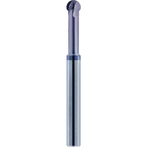 3/8″ Dia. × 3/8″ Shank × 2.502″ DOC × 4 OAL, Carbide nACo, 4 Flute, Ballnose End Mill