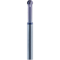 1/4″ Dia. × 1/4″ Shank × 1.668″ DOC × 4 OAL, Carbide nACo, 4 Flute, Ballnose End Mill