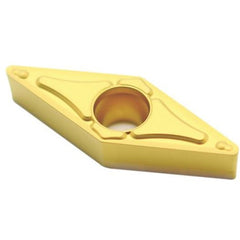 VBMT 331 XF ME115, 0.016″ Corner Radius, 0.187″ Thick, 331 Inscribed Circle, TiCN|Al2O3|TiN, Turning Indexable Insert - USA Tool & Supply