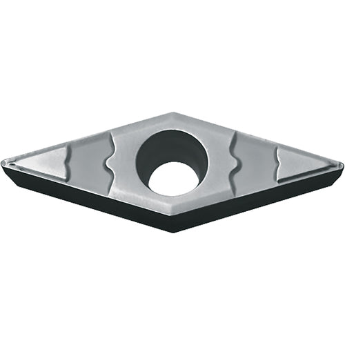 VBMT 221 GP TN60, 1/64″ Corner Radius, 1/8″ Thick, 1/4″ Inscribed Circle, TiCN/NbC, Diamond, Turning Indexable Insert - Exact Industrial Supply