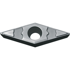 VBMT 221 GP TN60, 1/64″ Corner Radius, 1/8″ Thick, 1/4″ Inscribed Circle, TiCN/NbC, Diamond, Turning Indexable Insert - Exact Industrial Supply