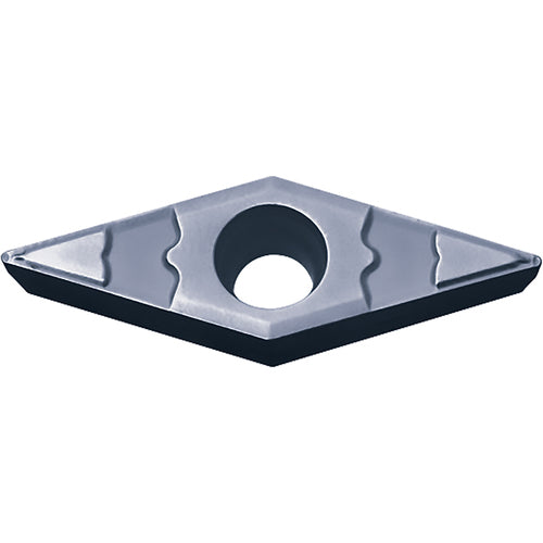 VBMT 332 GP PV7025, 1/32″ Corner Radius, 3/16″ Thick, 3/8″ Inscribed Circle, TiCN (MEGACOAT), Diamond, Turning Indexable Insert - Exact Industrial Supply