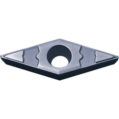 VBMT 332 GP PV7025, 1/32″ Corner Radius, 3/16″ Thick, 3/8″ Inscribed Circle, TiCN (MEGACOAT), Diamond, Turning Indexable Insert - Exact Industrial Supply