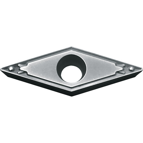 VBMT 332 HQ TN60, 1/32″ Corner Radius, 3/16″ Thick, 3/8″ Inscribed Circle, TiCN/NbC, Diamond, Turning Indexable Insert - Exact Industrial Supply