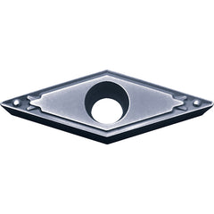 VBMT 331 HQ PV7005, 1/64″ Corner Radius, 3/16″ Thick, 3/8″ Inscribed Circle, TiC/TiN (MEGACOAT), Diamond, Turning Indexable Insert - Exact Industrial Supply
