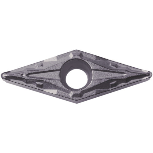 VBMT 221 PP PR1225, 1/64″ Corner Radius, 1/8″ Thick, 1/4″ Inscribed Circle, MEGACOAT, Diamond, Turning Indexable Insert - Exact Industrial Supply