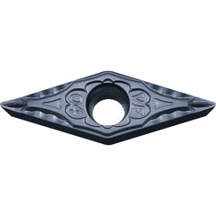 VBMT 332 VF PV7010, 1/32″ Corner Radius, 3/16″ Thick, 3/8″ Inscribed Circle, TiCN (MEGACOAT), Diamond, Turning Indexable Insert - Exact Industrial Supply