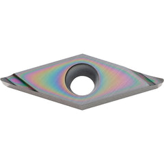 VCGT 332 A3 PDL025, 1/32″ Corner Radius, 3/16″ Thick, 3/8″ Inscribed Circle, C, Diamond, Turning Indexable Insert - Exact Industrial Supply