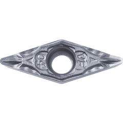 VCMT 151505 VF PV7025, 0.0079″ Corner Radius, 3/32″ Thick, 3/16″ Inscribed Circle, TiCN (MEGACOAT), Diamond, Turning Indexable Insert - Exact Industrial Supply