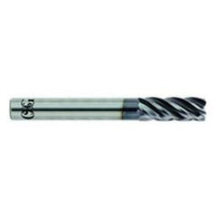 1/2 x 1/2 x 1-1/4 x 3-1/2 5Fl .120 C/R Carbide End Mill - TiALN - USA Tool & Supply