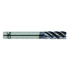 1/4 x 1/4 x 3/4 x 2-1/2 5Fl .060 C/R Carbide End Mill - TiALN - USA Tool & Supply