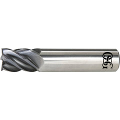 ‎VGM5-LN-05000CR0.06-S - 1/2″ Dia. × 1/2″ Shank × 2″ DOC × 4″ OAL, Carbide, EXO, 5 Flute, 0.06″ Corner Radius, End Mill - Exact Industrial Supply