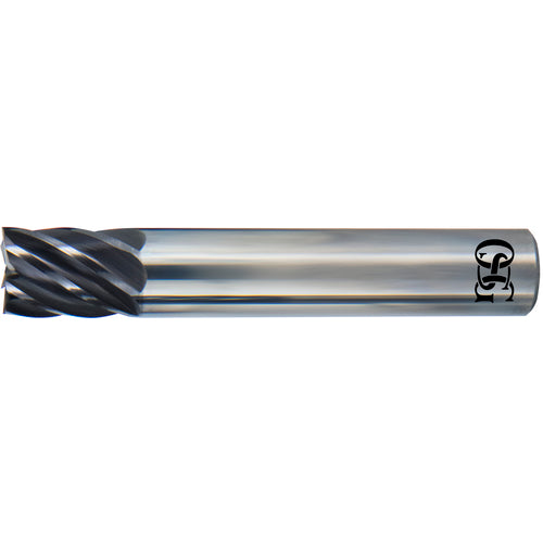‎VGM7-05000CR0.03-L - 1/2″ Dia. × 1/2″ Shank × 2″ DOC × 4″ OAL, Carbide, EXO, 7 Flute, 0.03″ Corner Radius, End Mill - Exact Industrial Supply