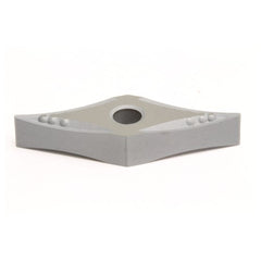 VNMG 331 EUP G10E, 0.016″ Corner Radius, 3/16″ Thick, 3/8″ Inscribed Circle, Uncoated, 35 Degree Diamond, Turning Insert - Exact Industrial Supply