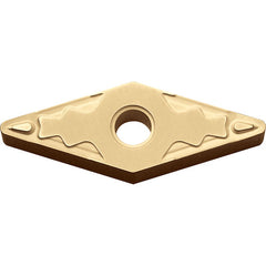 VNMG 332 HQ CA510, 1/32″ Corner Radius, 3/16″ Thick, 3/8″ Inscribed Circle, TiCnulll2O3/TiN, Diamond, Turning Indexable Insert - Exact Industrial Supply