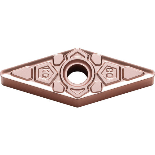 VNMG 333 KG CA310, 3/64″ Corner Radius, 3/16″ Thick, 3/8″ Inscribed Circle, TiCnulll2O3/Ti, Diamond, Turning Indexable Insert - Exact Industrial Supply